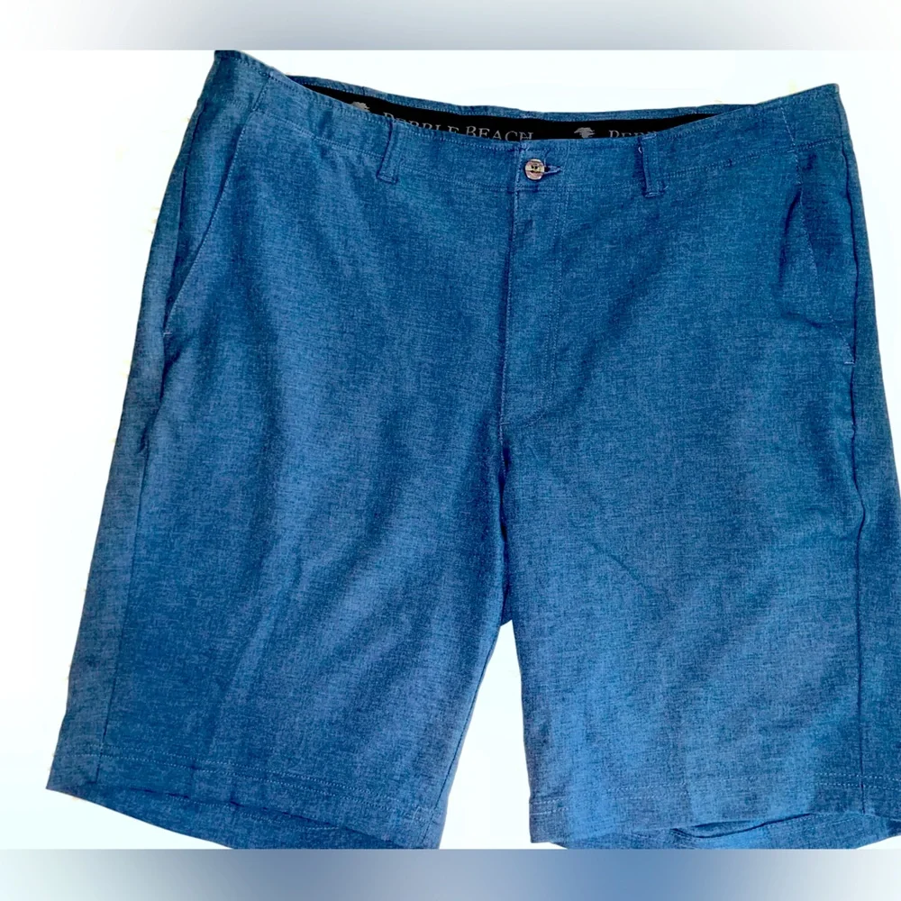 EUC Mens Navy Blue Pebble Beach Golf Shorts Size 38 - Picture 1 of 7